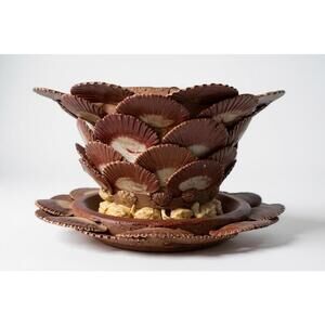 Erté Art Deco Shell Planter Cachepot – Vintage Nautical Decor